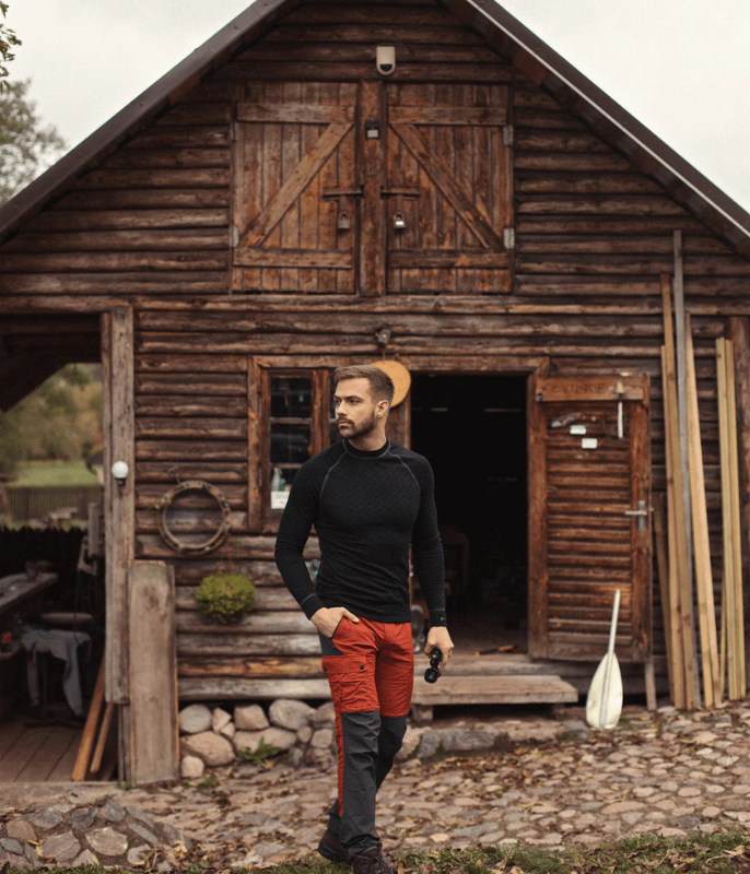 Funktionswäsche Herren Oberteil aus Merino Wolle